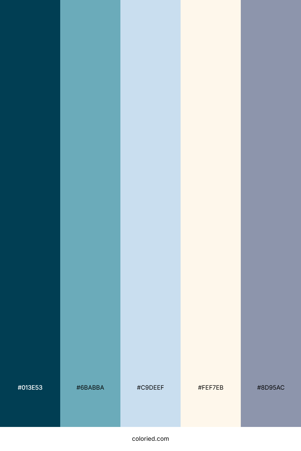 Deep Ocean Haze Color Palette