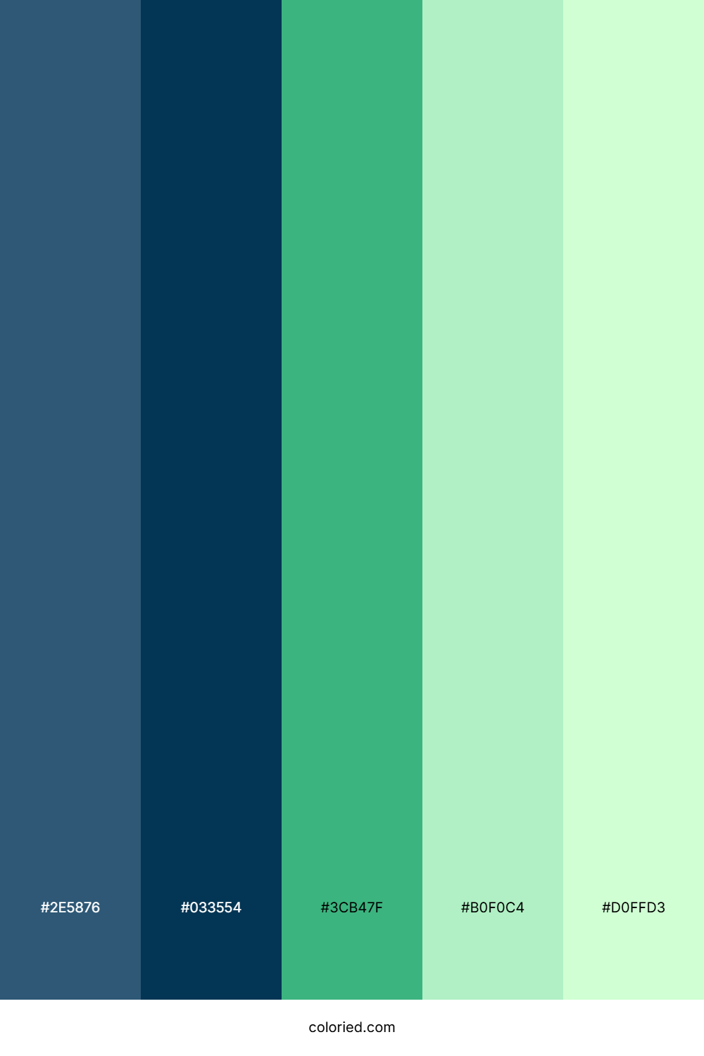 Deep Ocean Mint Color Palette