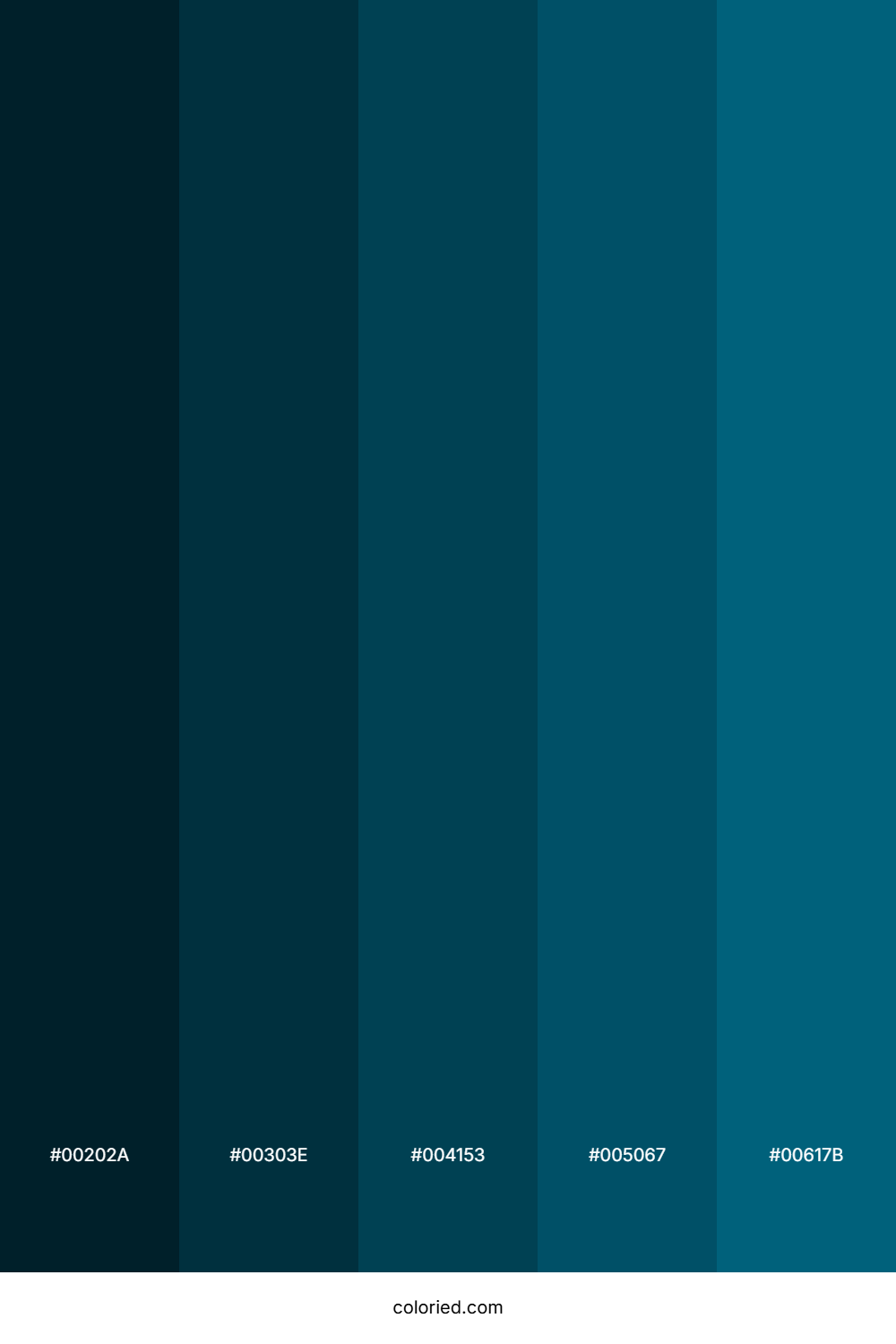 Deep Ocean Teal Palette