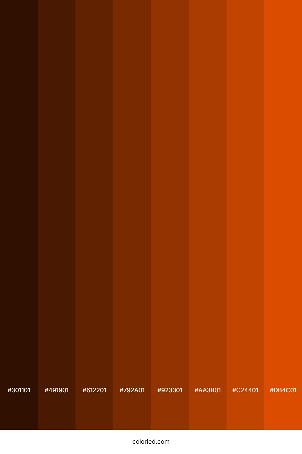 Deep Orange Color Shades