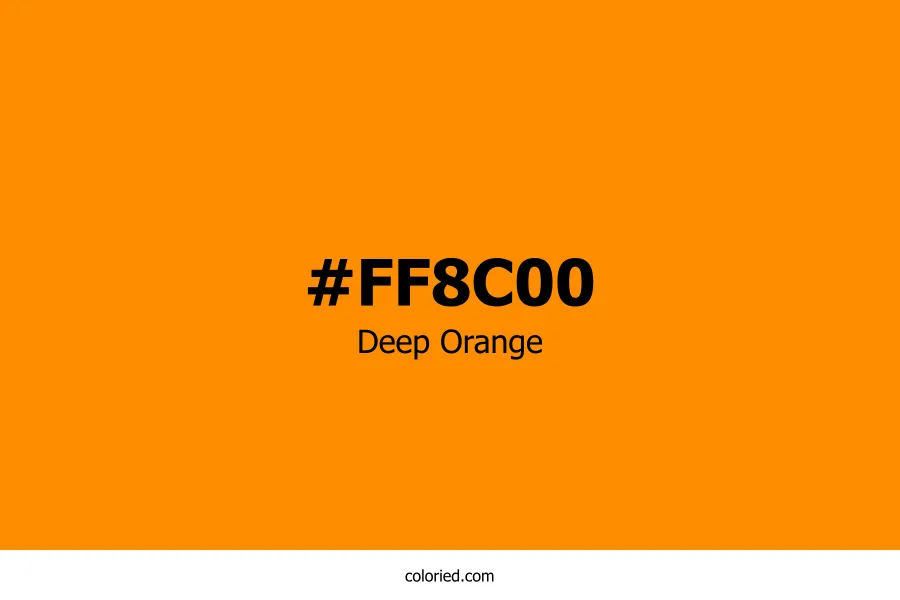 Deep Orange Color Hex Code