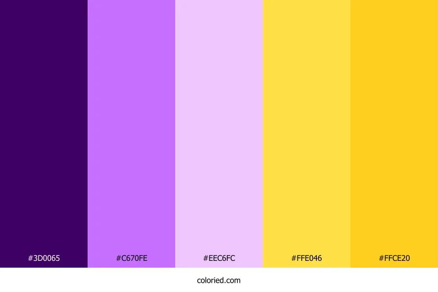 Deep Orchid Sun Color Palette
