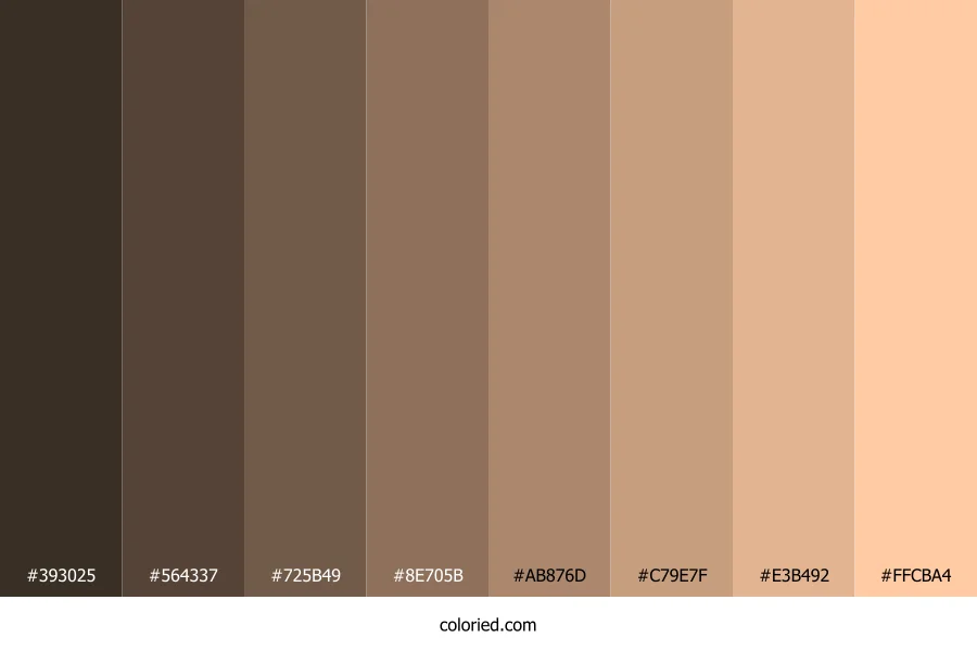 Deep Peach Color Shades