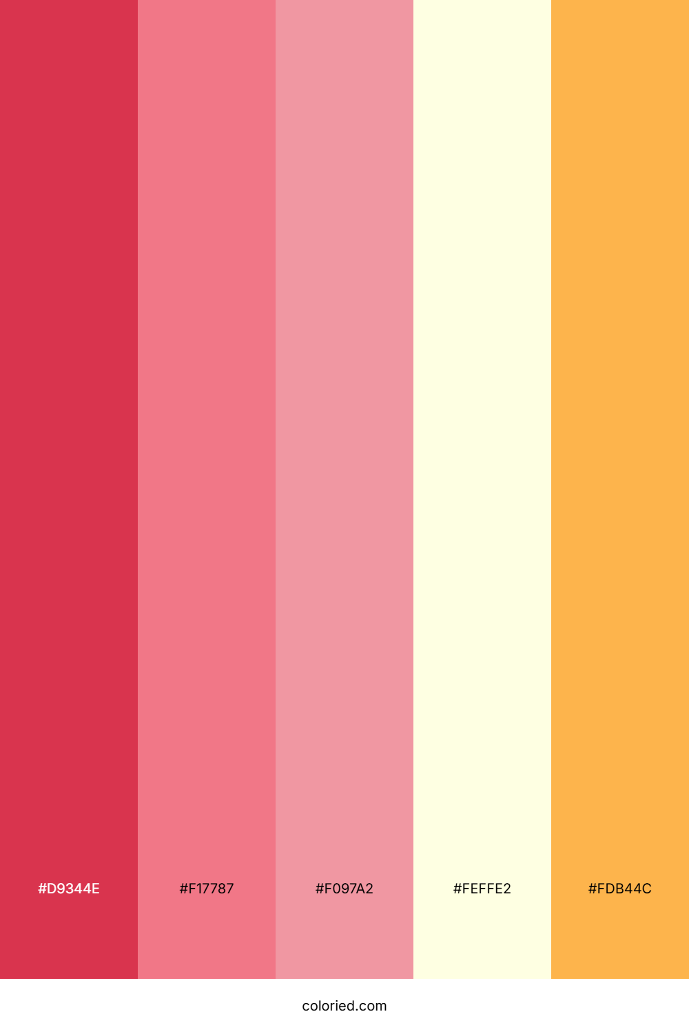 Deep Pink And Vivid Orange Color Palette