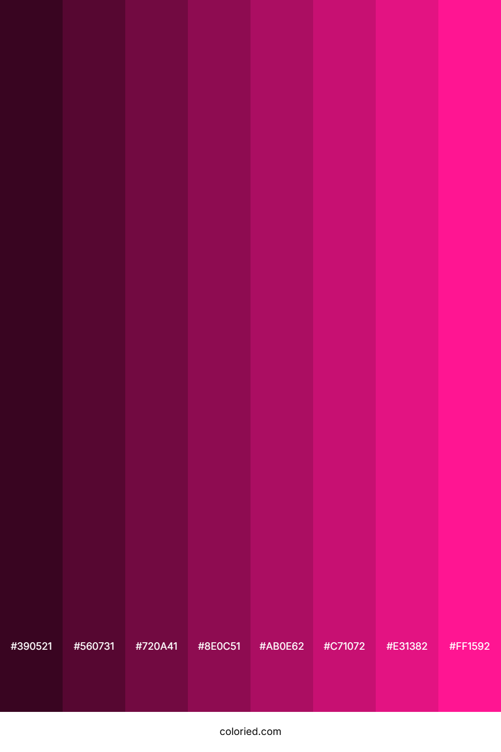 Deep Pink Color Shades