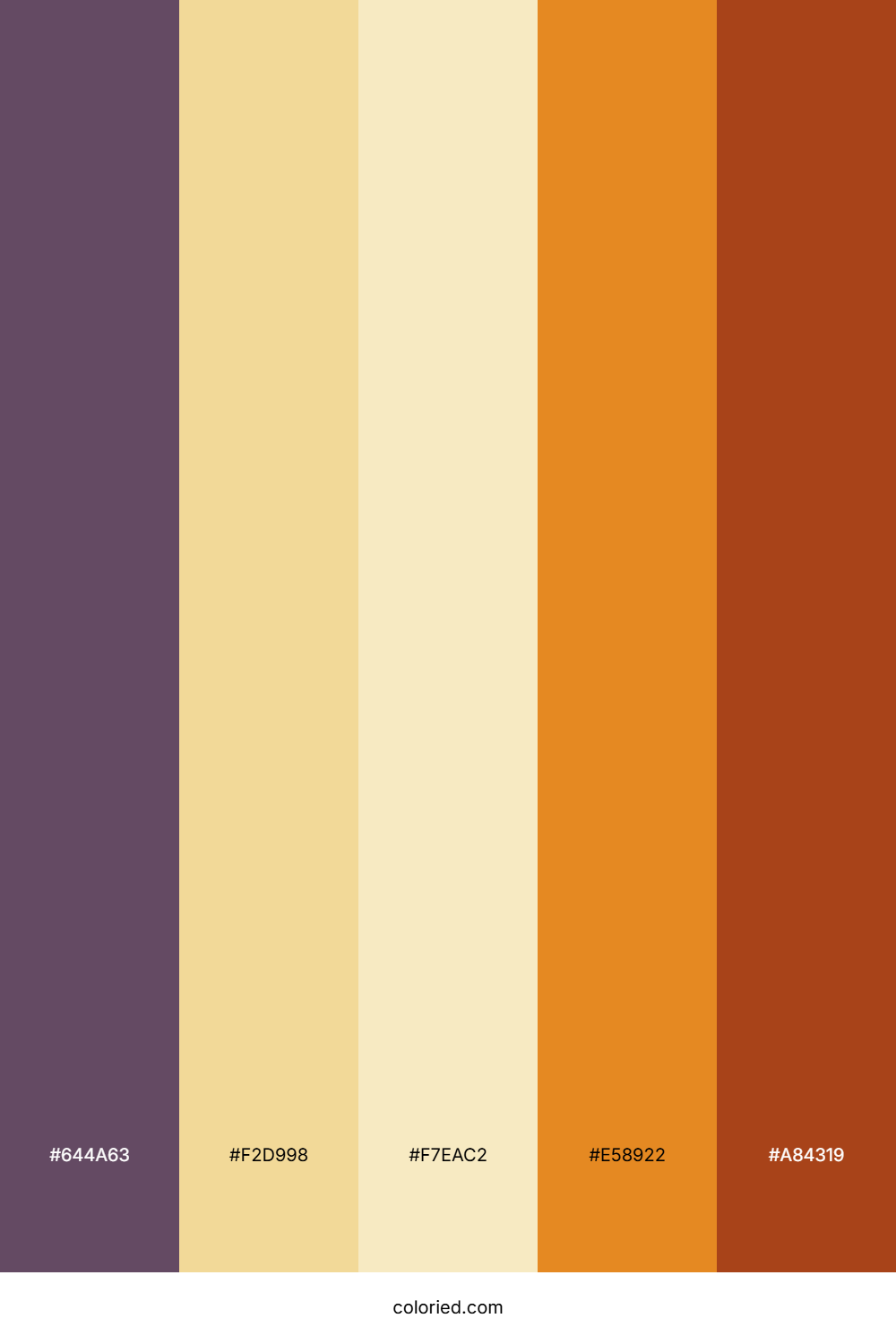 Deep Plum and Golden Yellow Color Palette