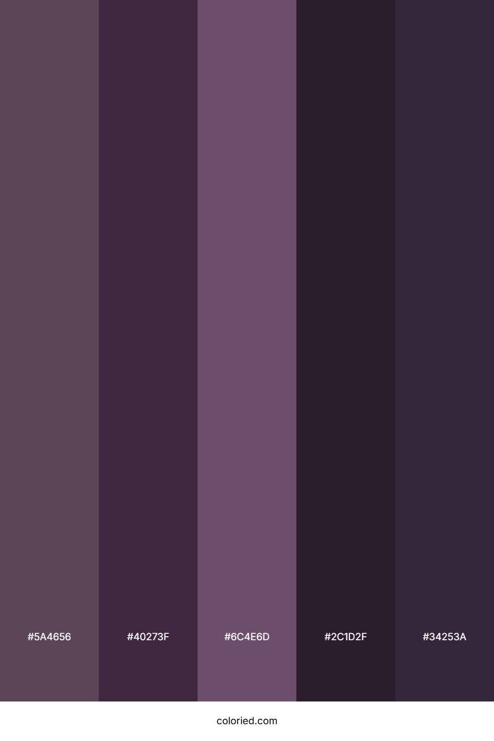 Deep Plum and Shadow Color Palette