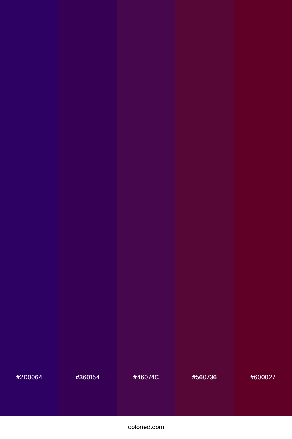 Deep Plum Shadow Color Palette