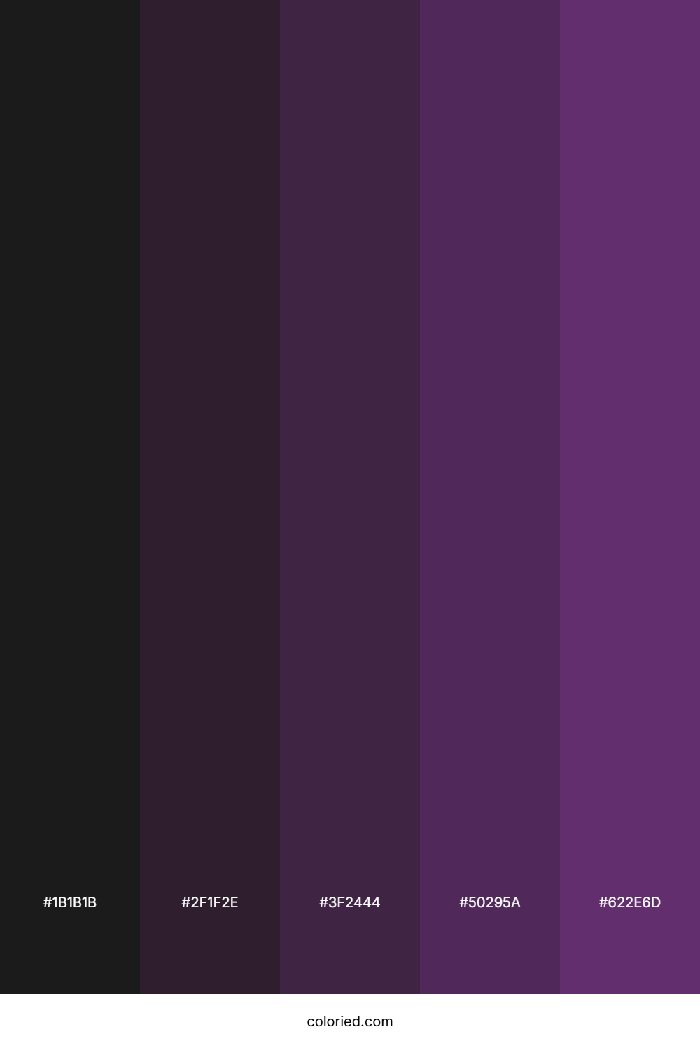Deep Purple And Black Color Palette