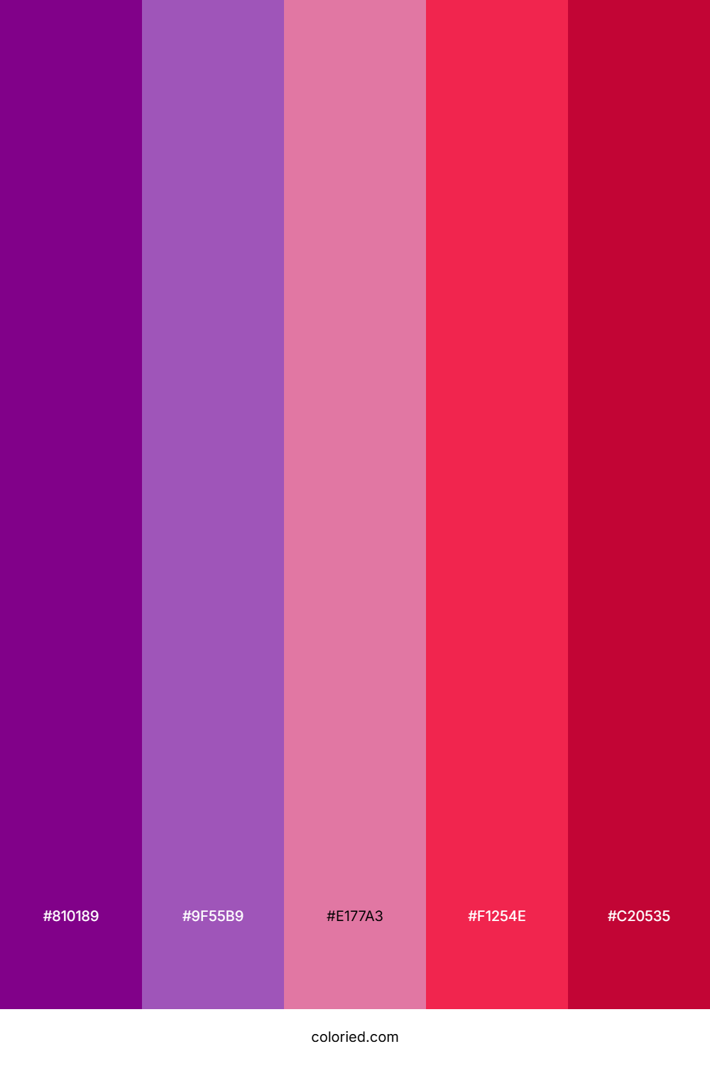 Deep Purple and Crimson Color Palette