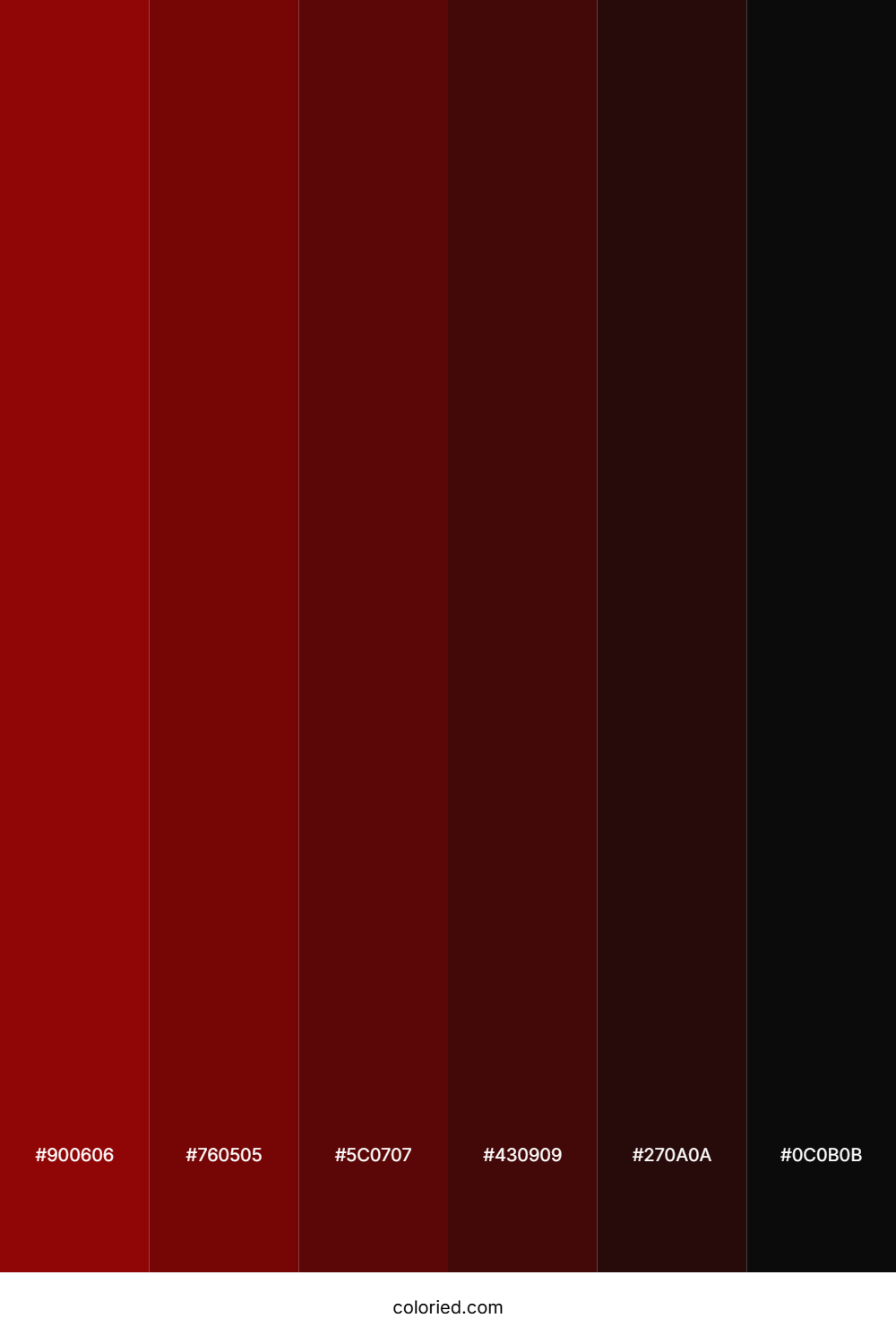 Deep Red and Black Color Palette