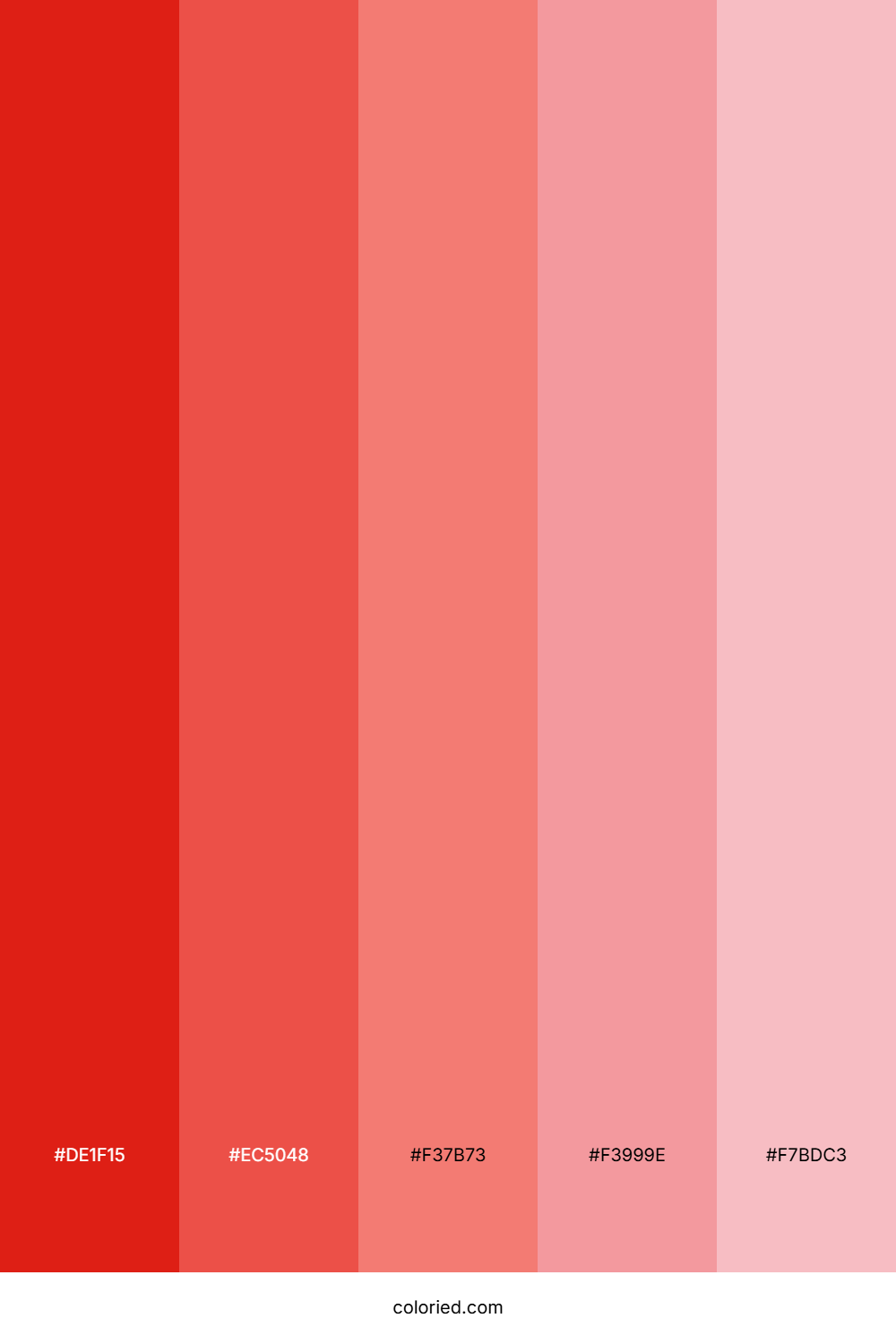 Deep Red and Coral Color Palette
