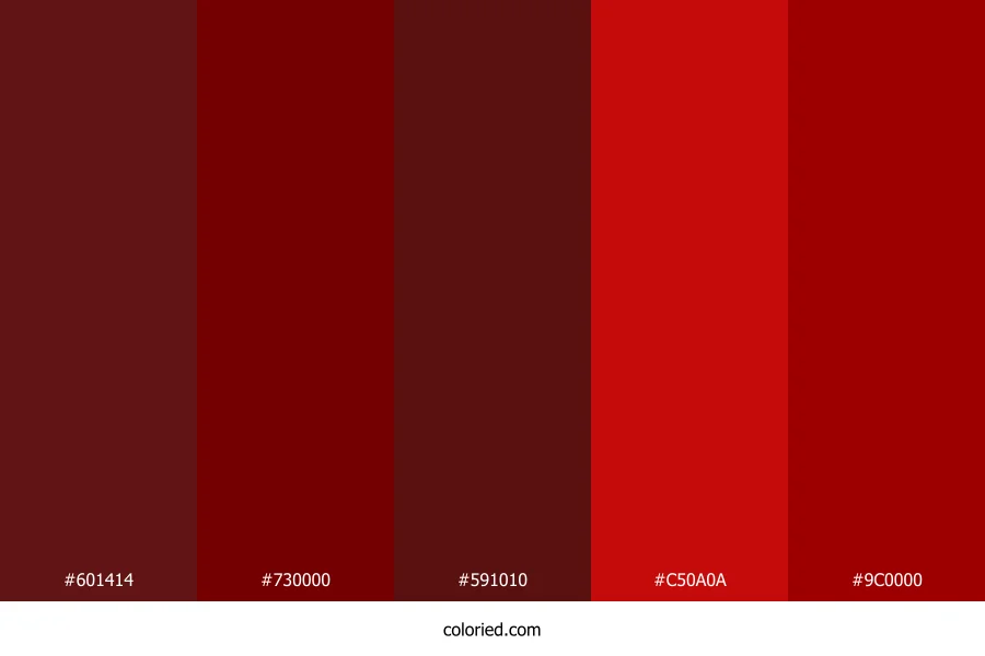 Deep Red and Crimson Color Palette