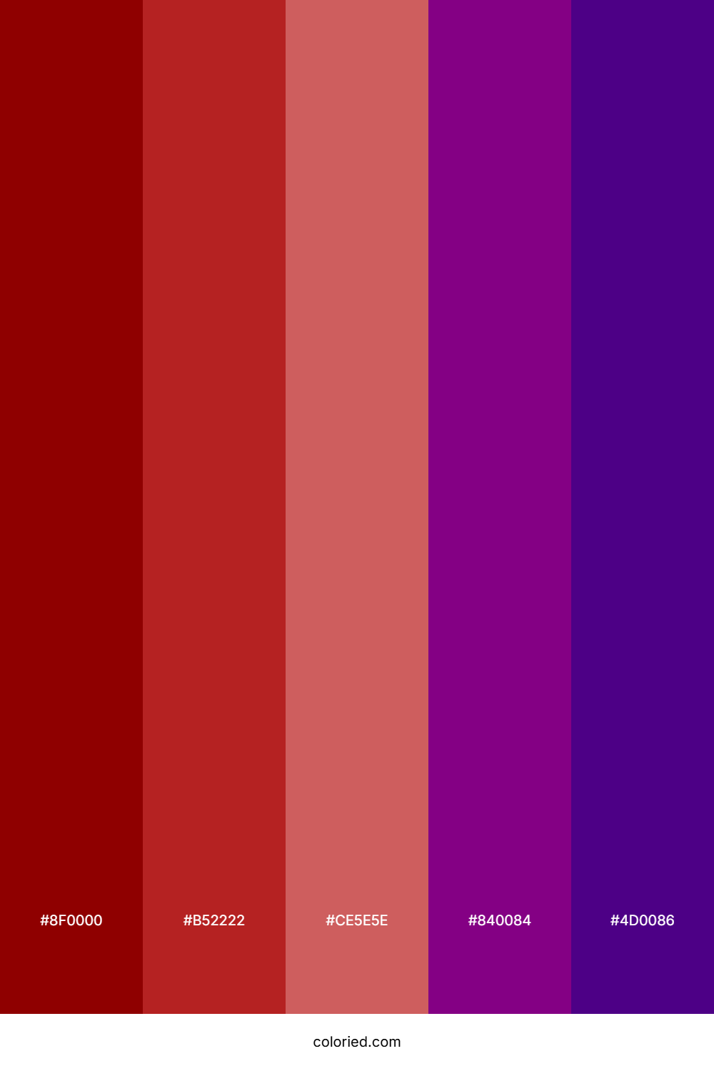 Deep Red and Purple Color Palette
