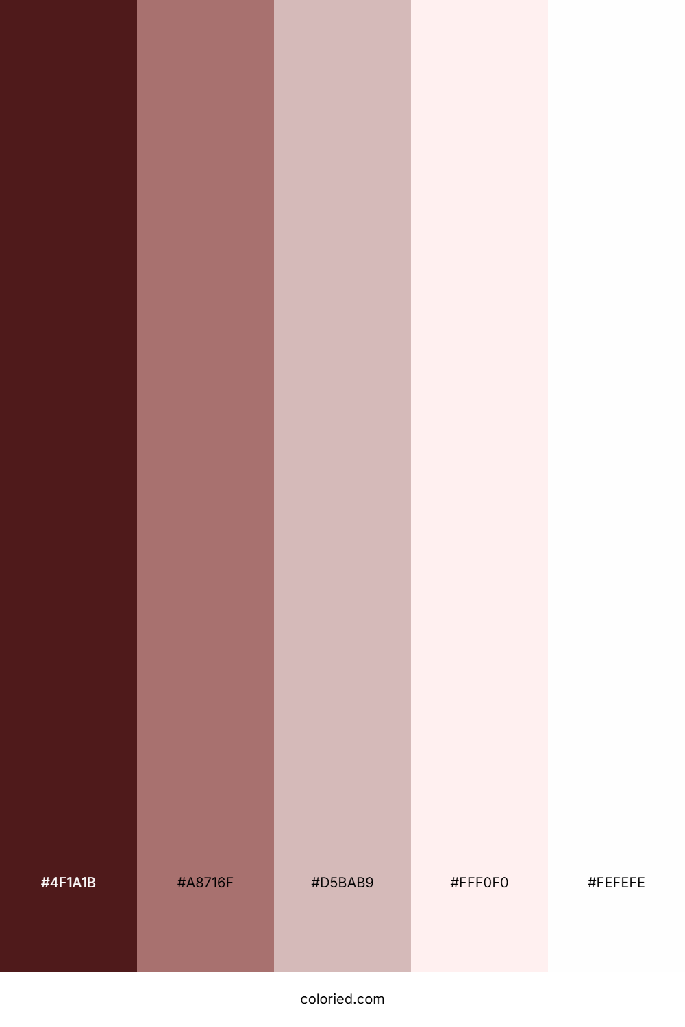 Deep Red and Soft Pink Color Palette