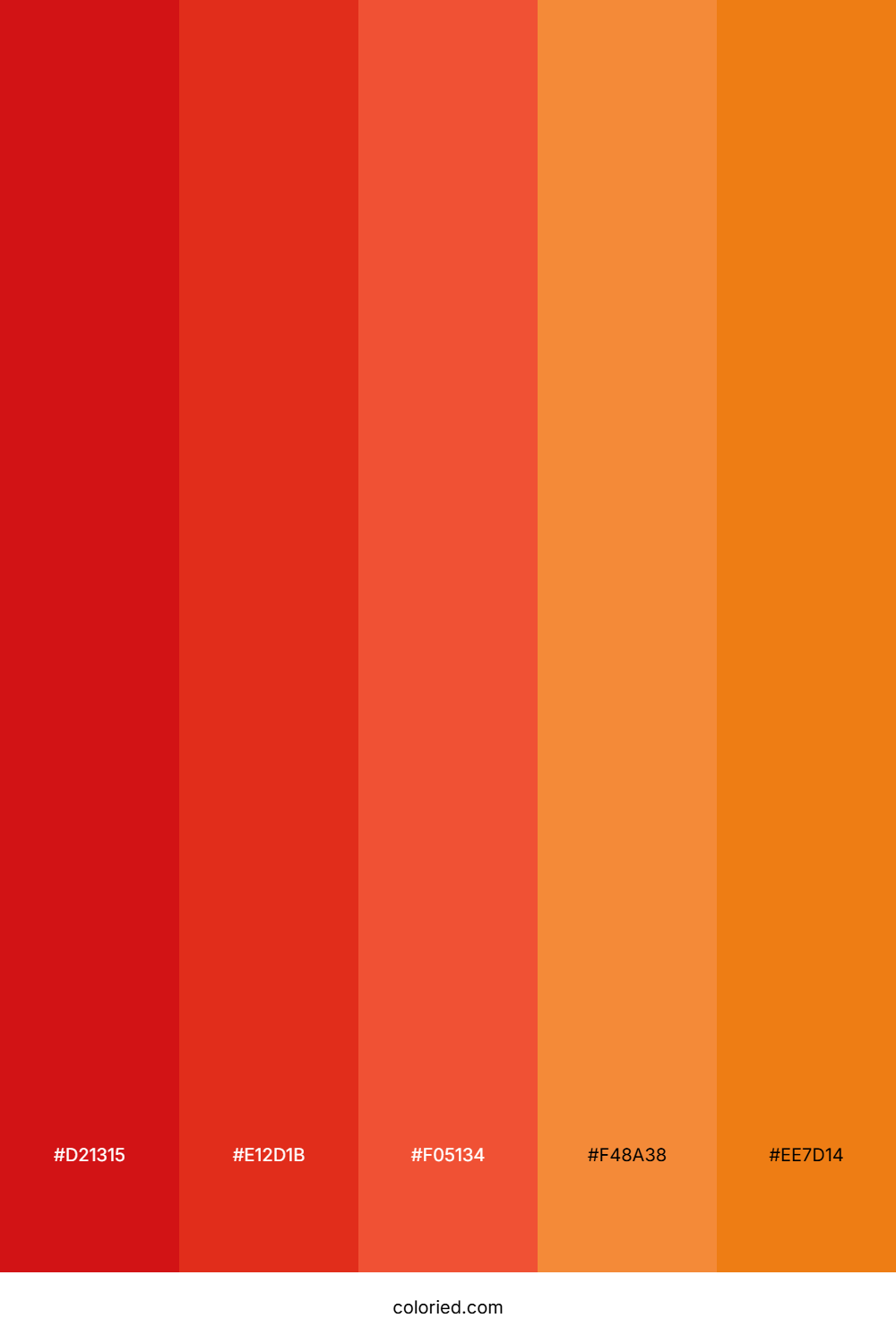 Deep Red and Warm Orange Color Palette