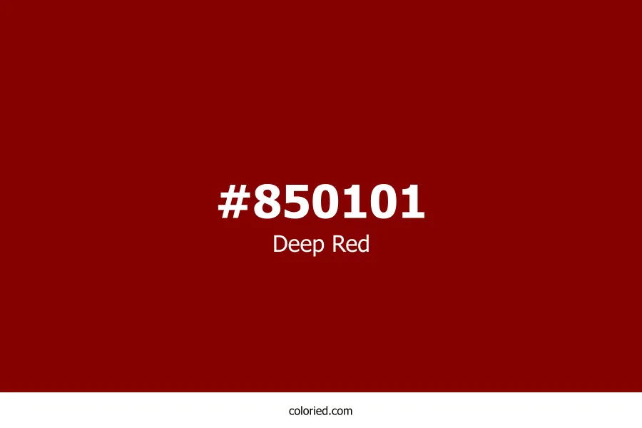 Deep Red Color Hex Code