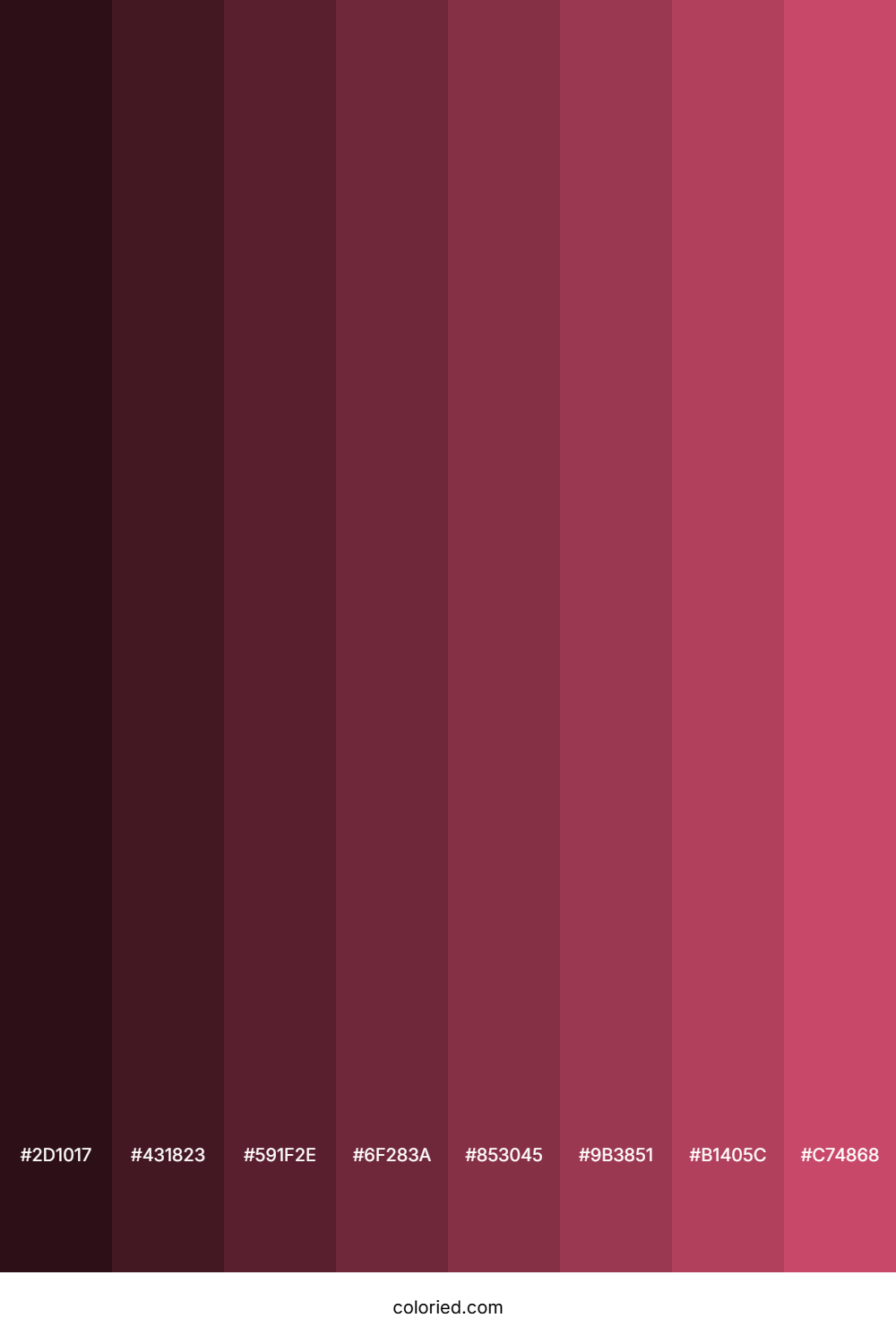 Deep Rose Color Shades