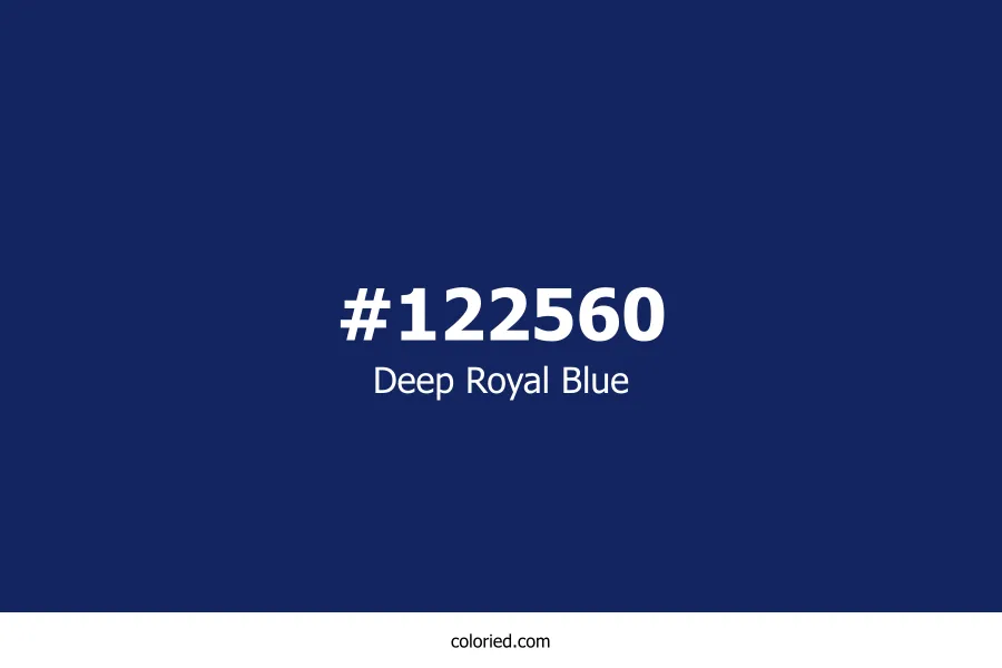 Deep Royal Blue Color