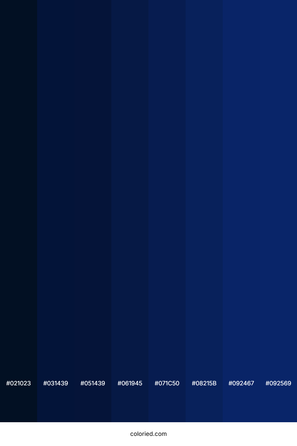 Deep Sapphire Color Shades