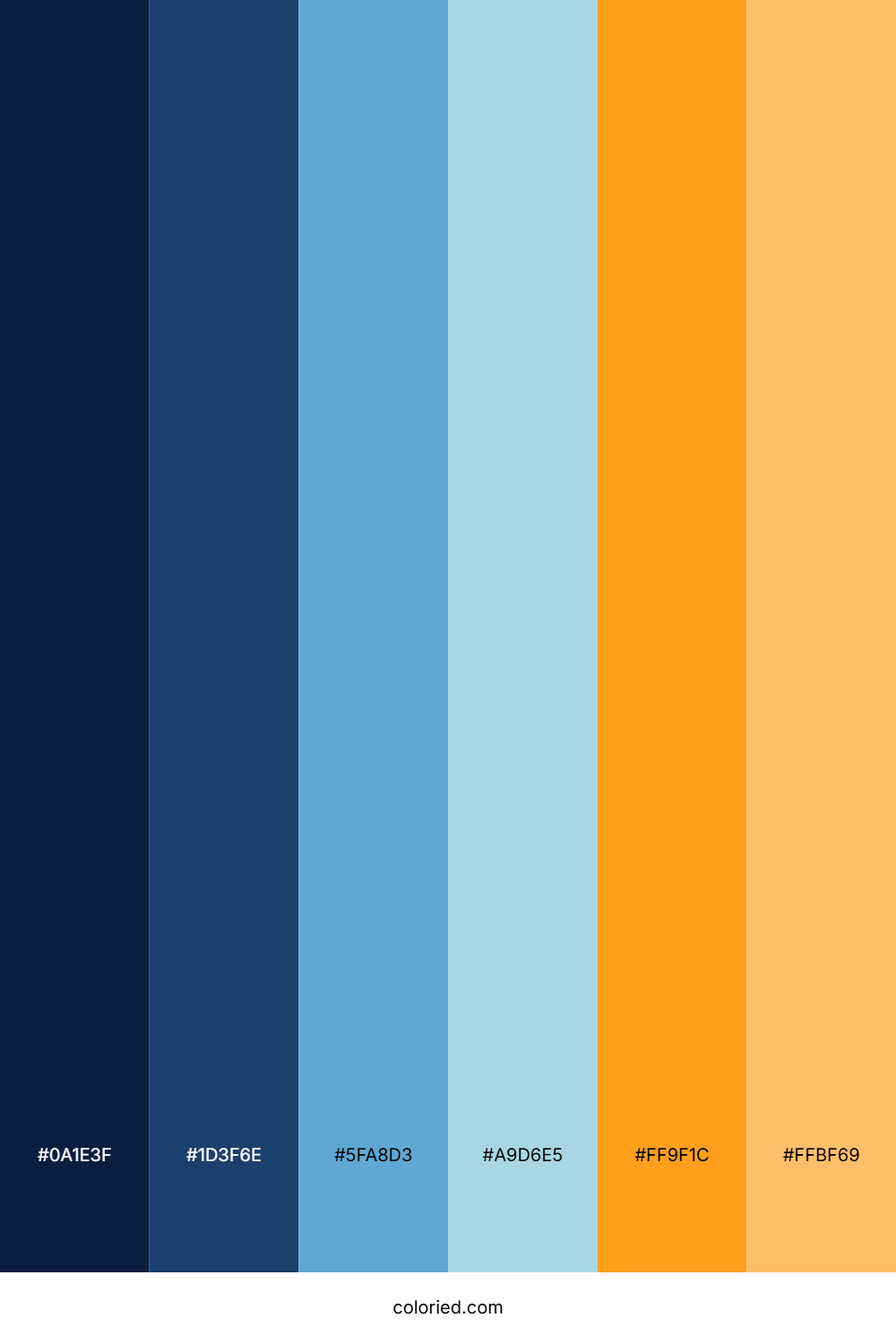 Deep Sea Amber Waves Color Palette
