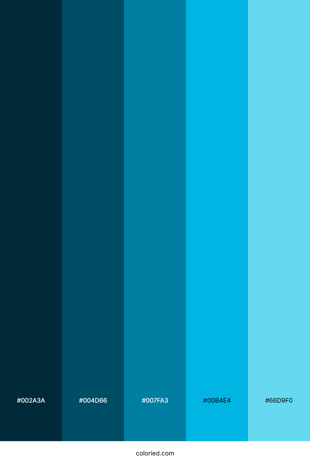 Deep Sea Blue Color Palette