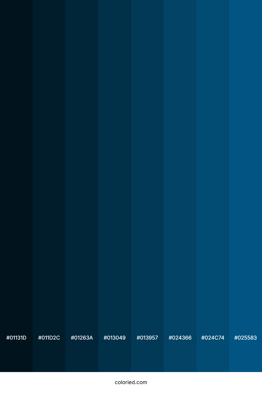 Deep Sea Blue Shades