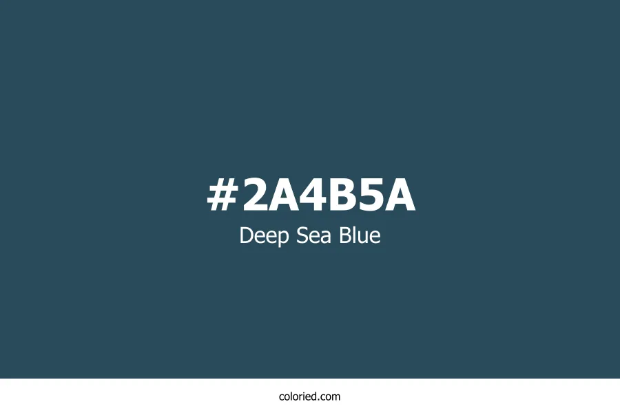 Deep Sea Blue Color Hex Code