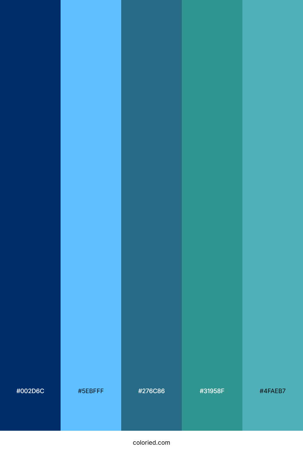 Deep Sea Currents Color Palette