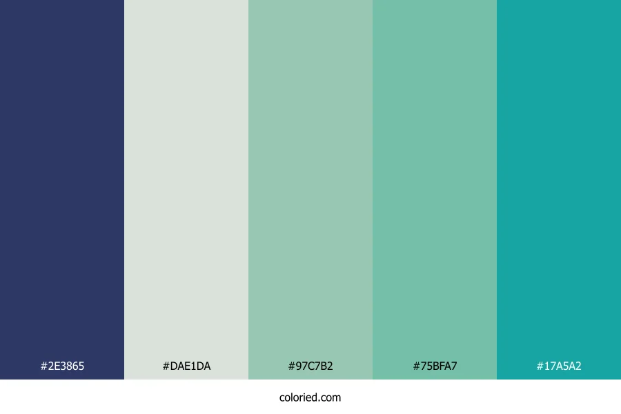 Deep Sea Fern Color Palette