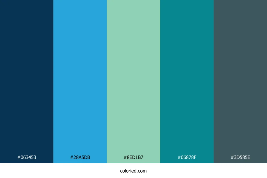 Deep Sea Lagoon Color Palette