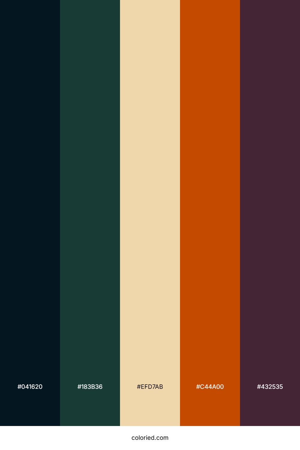 Deep Sea Sunset Palette