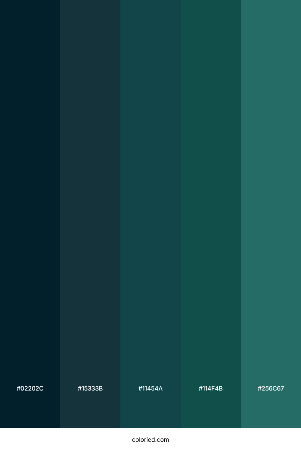 Deep Sea Teal Palette