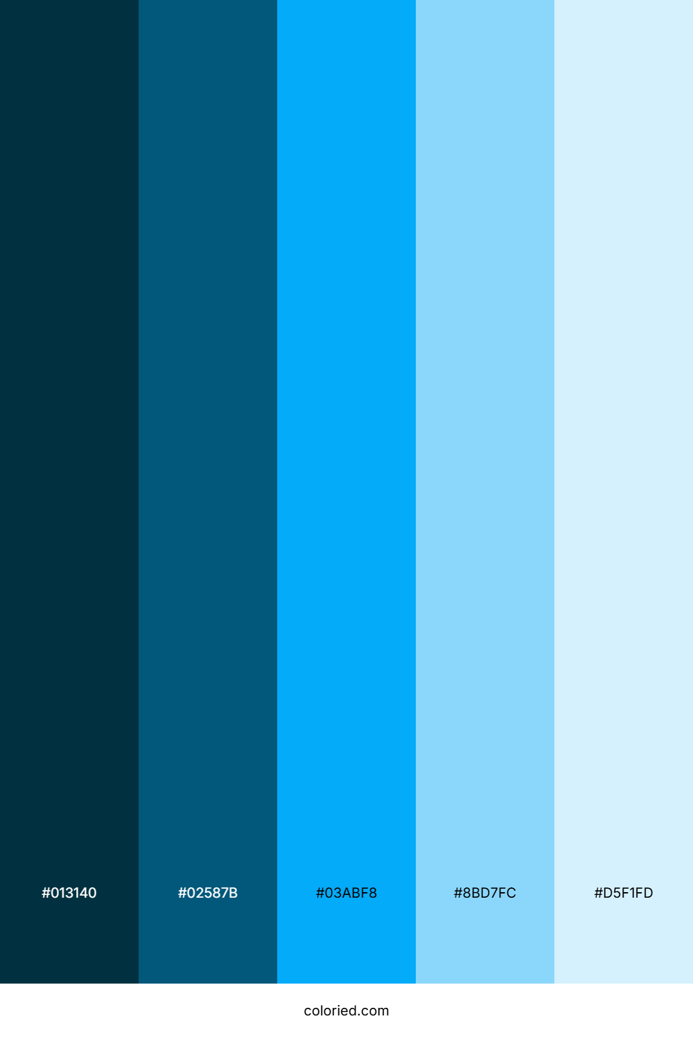 Deep Teal and Cyan Color Palette