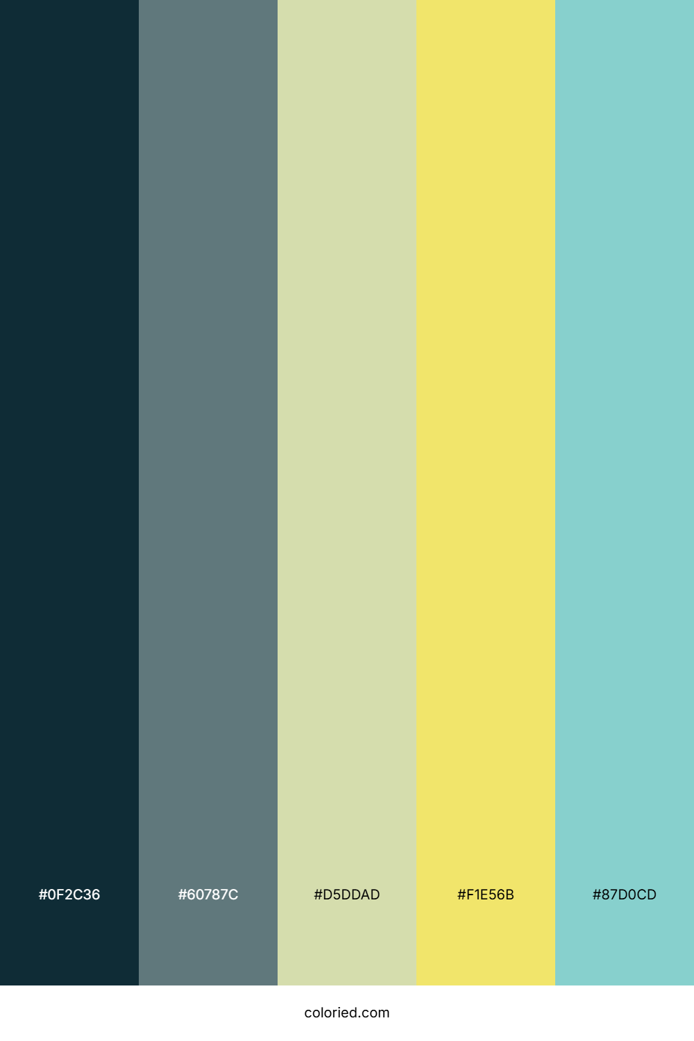 Deep Teal Sun Color Palette