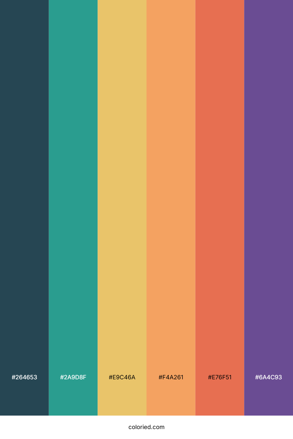 Deep Teal Sunset Color Palette
