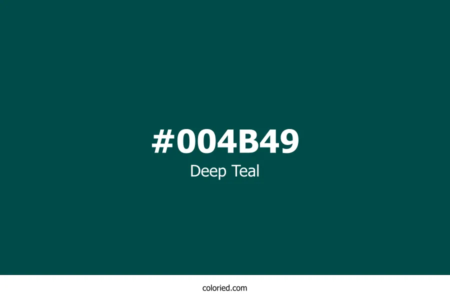 Deep Teal Color Hex Code