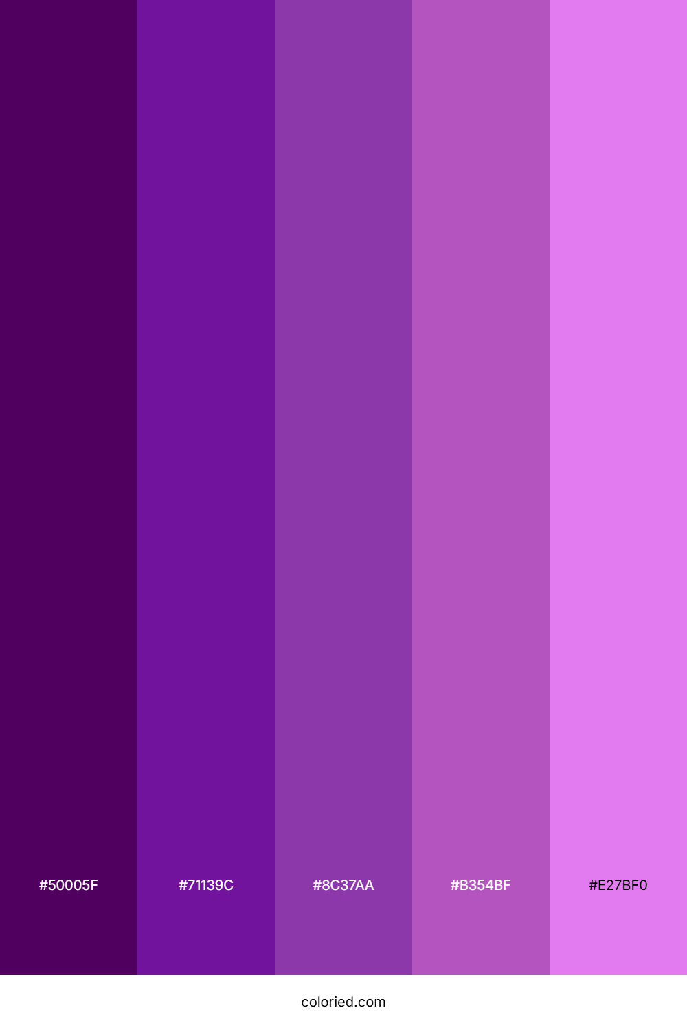 Deep Violet and Orchid Color Palette