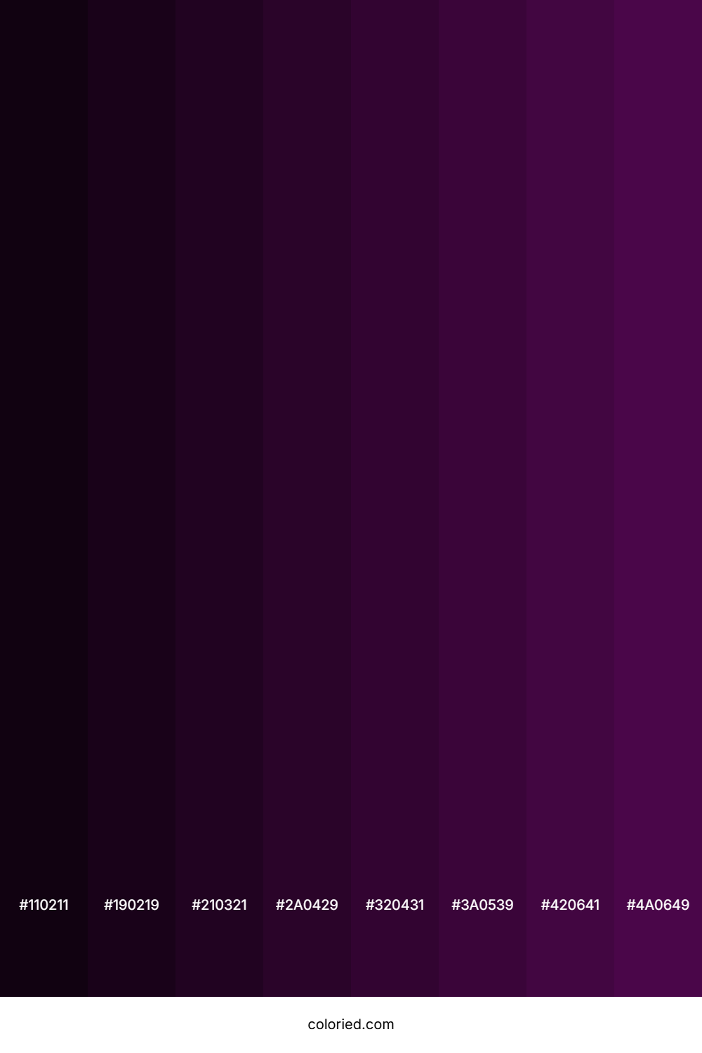 Deep Violet Color Shades