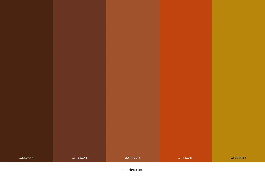 Deep Warm Autumn Color Palette