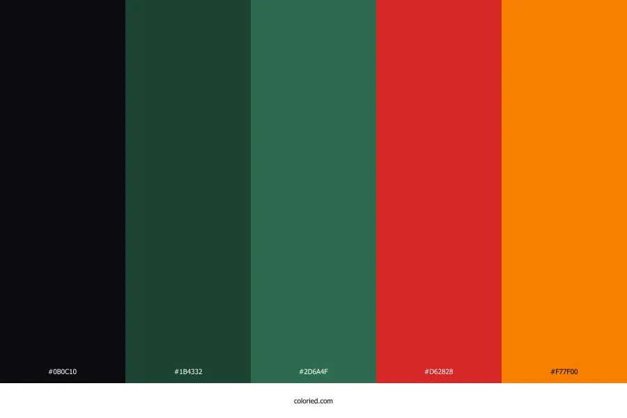 Demon Slayer Color Palette