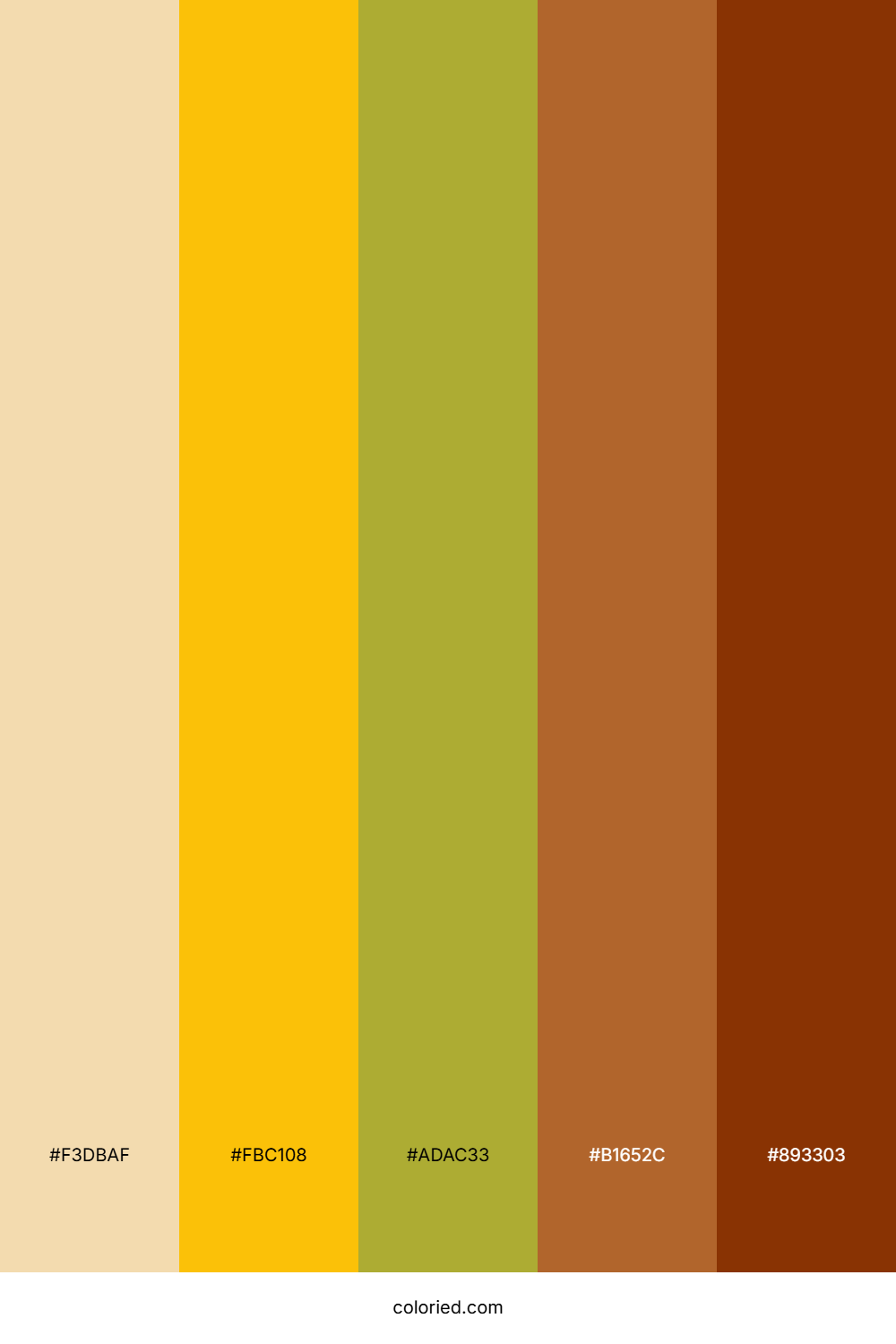 Desert Dune Gold Color Palette