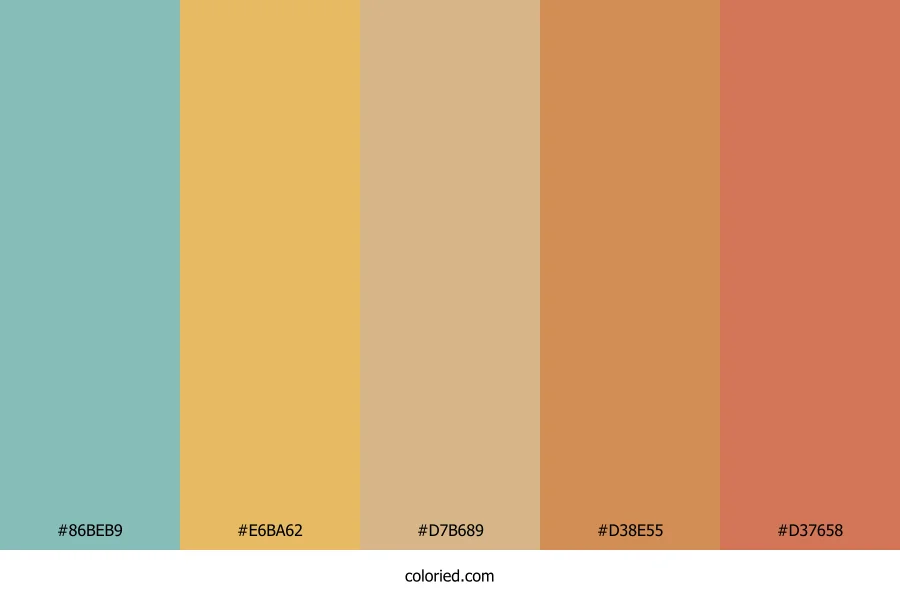 Desert Sand Glow Color Palette