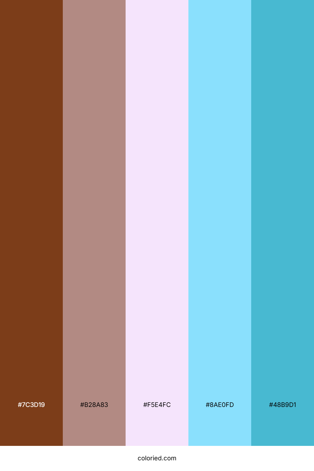 Desert Sky Blue Color Palette
