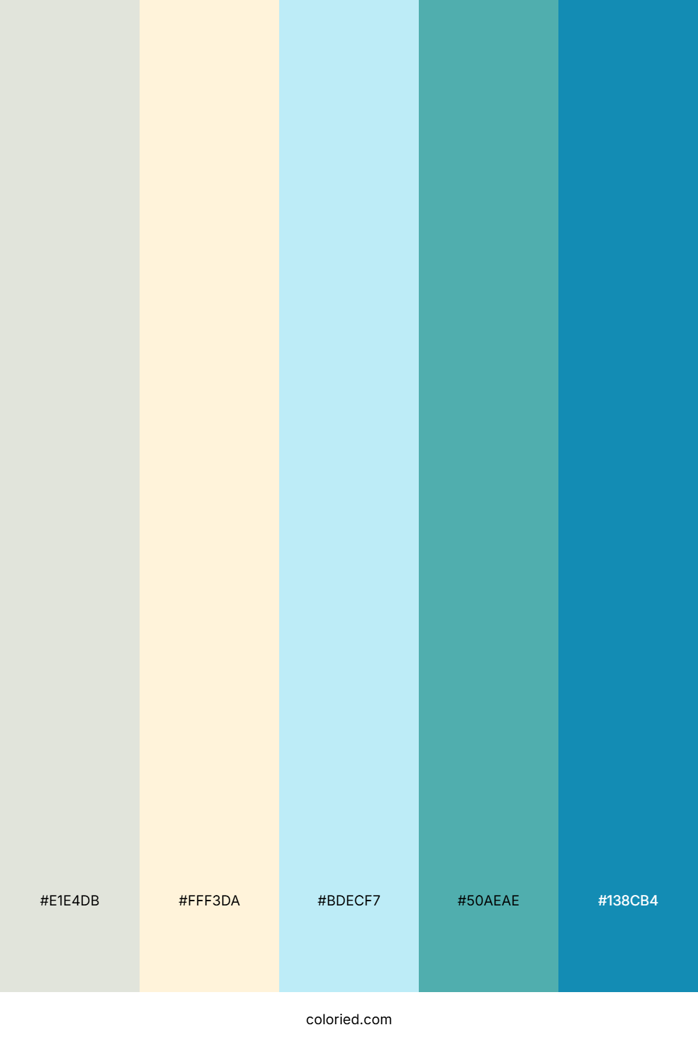 Dewfall Ocean Teal Palette