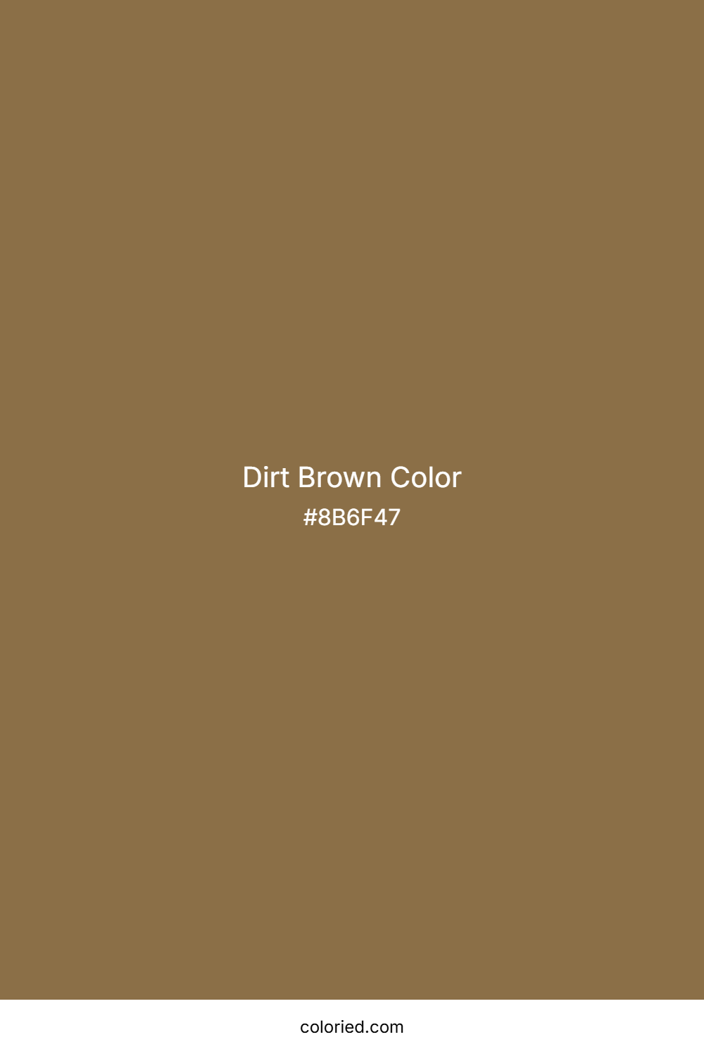 Dirt Brown Color