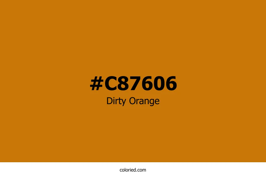 Dirty Orange Color
