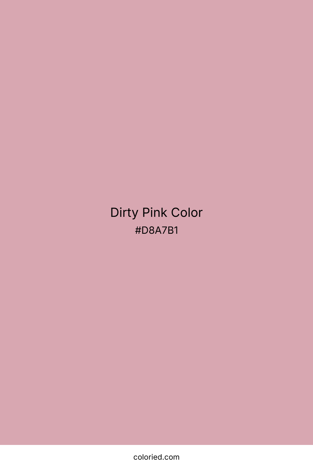 Dirty Pink Color