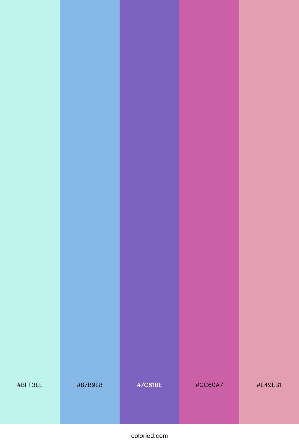 Dreamy Lavender Sky Palette