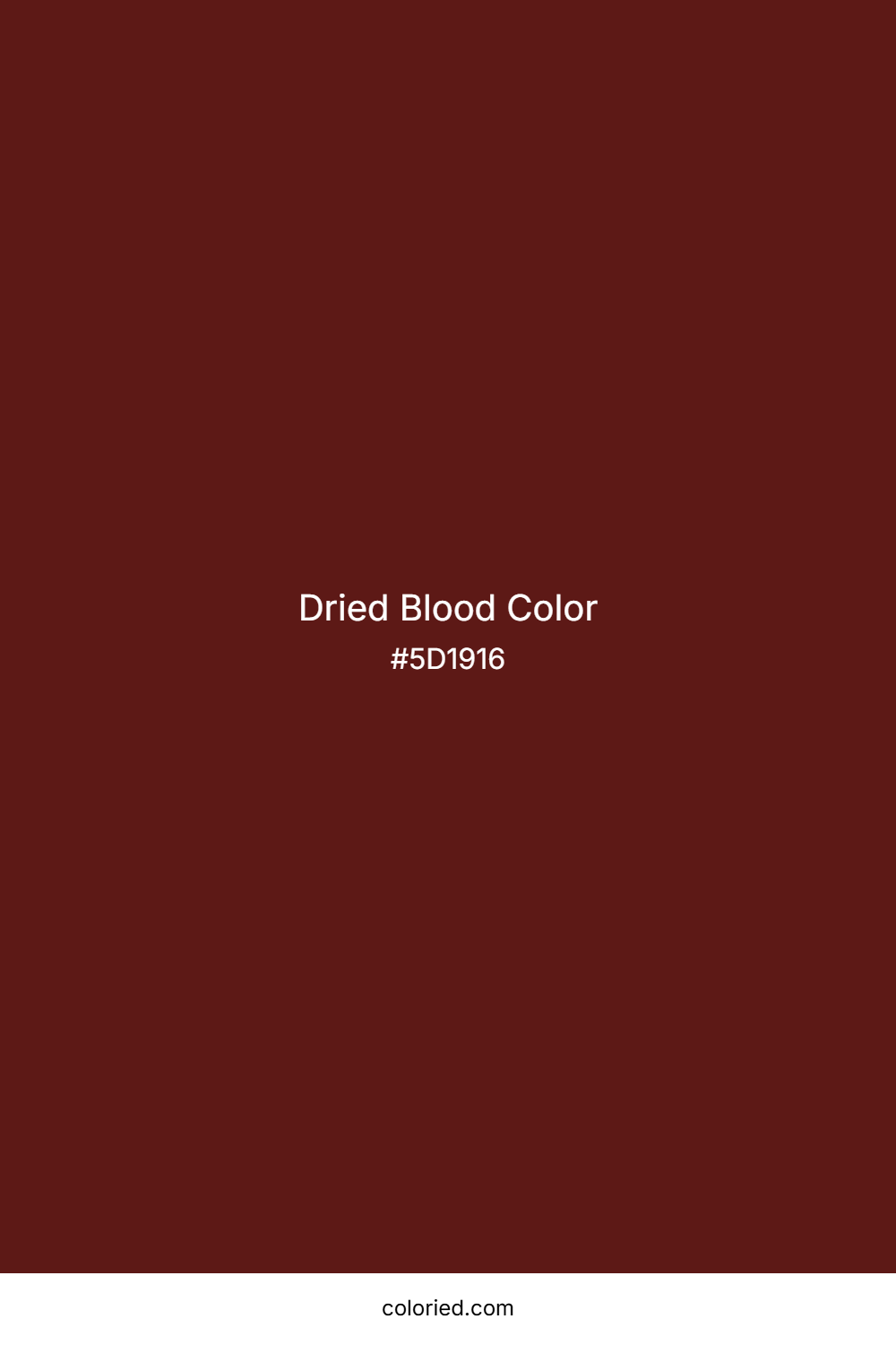 Dried Blood Color